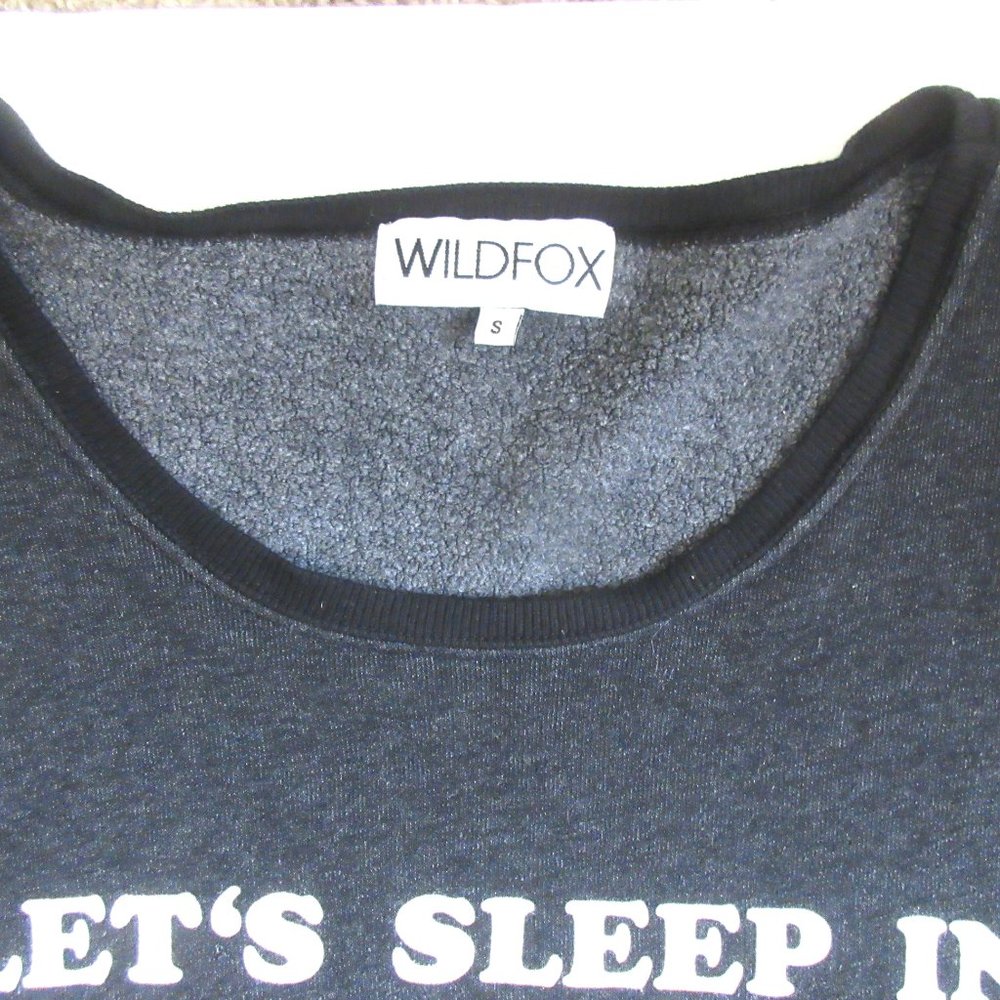Wildfox "Let's Sleep In" Shortsleeve Sweatshirt S View 3